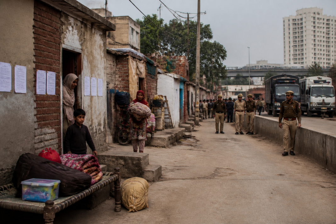 Ali village eviction notices on homes and shops in South Delhi