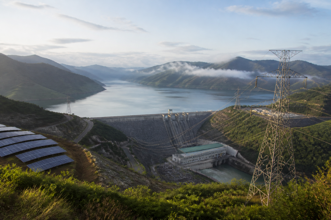 NTPC EDF JV clean-energy infrastructure with pumped-storage reservoirs and transmission lines in India