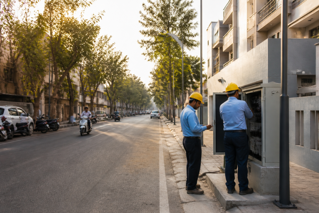 Underground power cables improve electricity reliability in Indore neighbourhoods