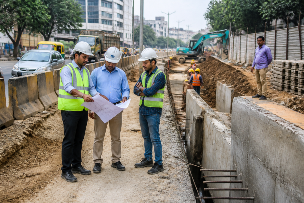 Bengaluru civic works site linked to the new digital contractor payments system