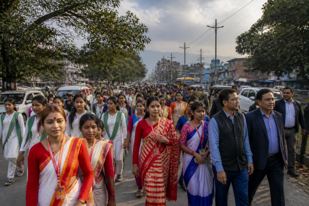 West Bengal tourism procession in Siliguri highlighting the state's district tourism plans