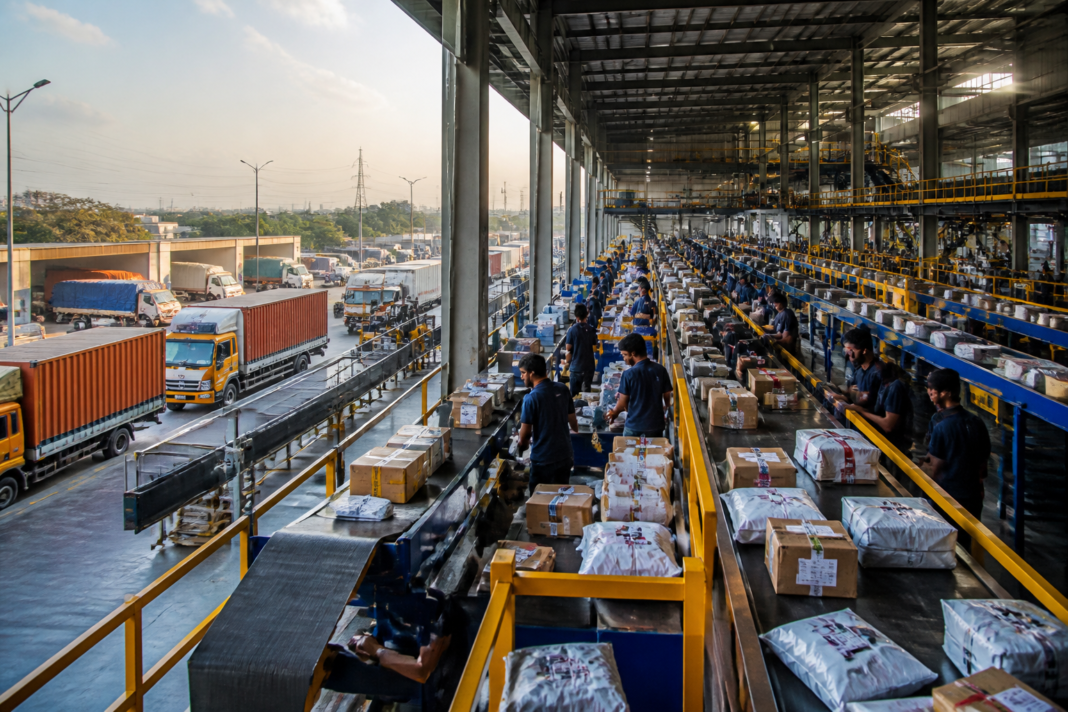 DTDC logistics hub supporting the company’s revenue growth and automated parcel processing