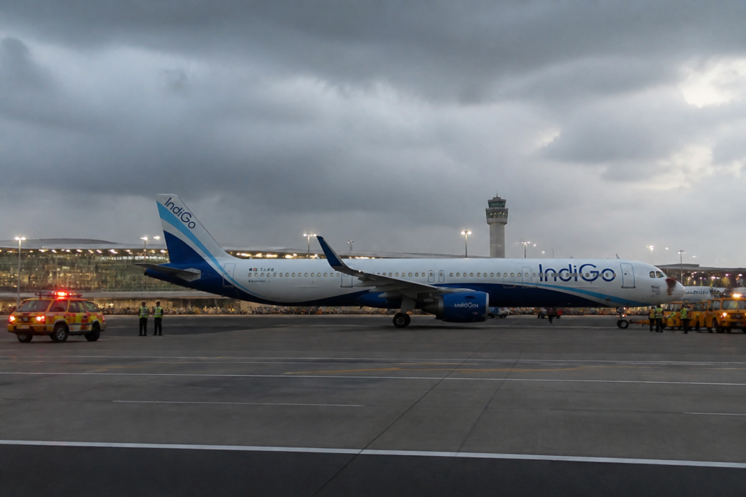 IndiGo flight tail strike incident involving an aircraft at Bengaluru airport