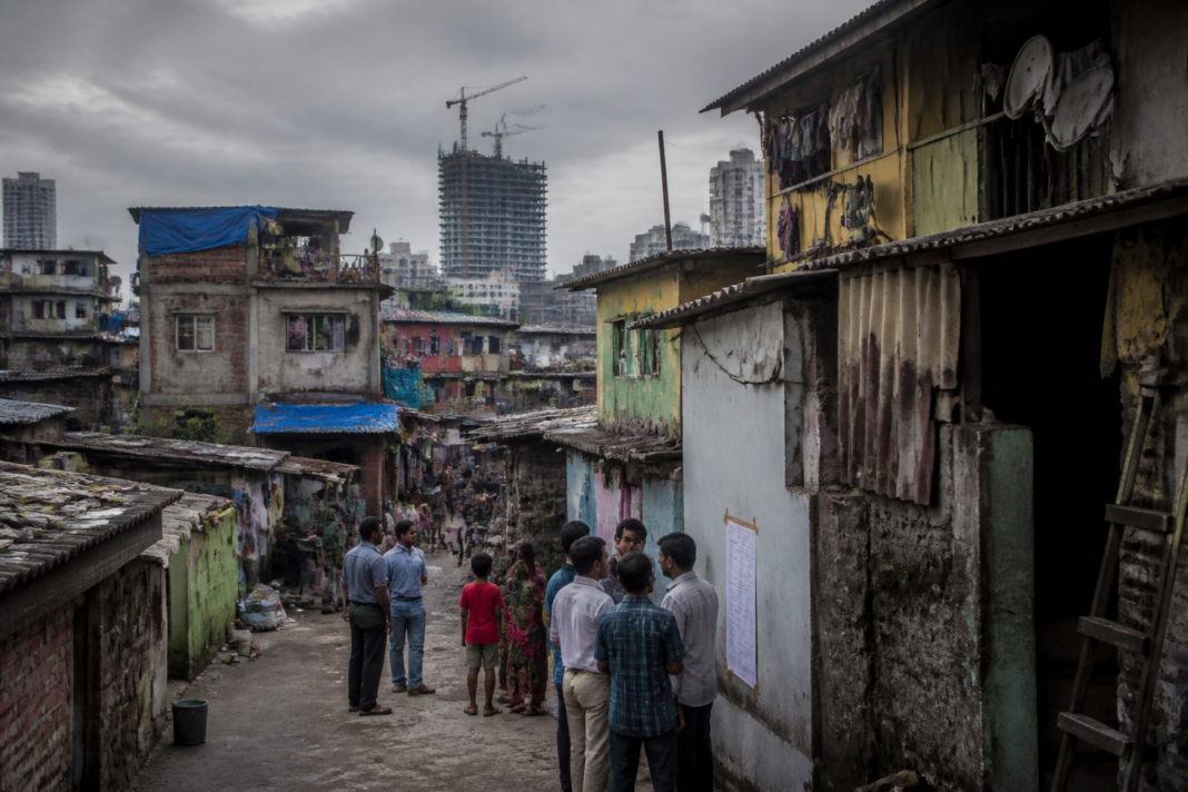 Dharavi redevelopment area in Mumbai facing eviction notices and transit housing concerns