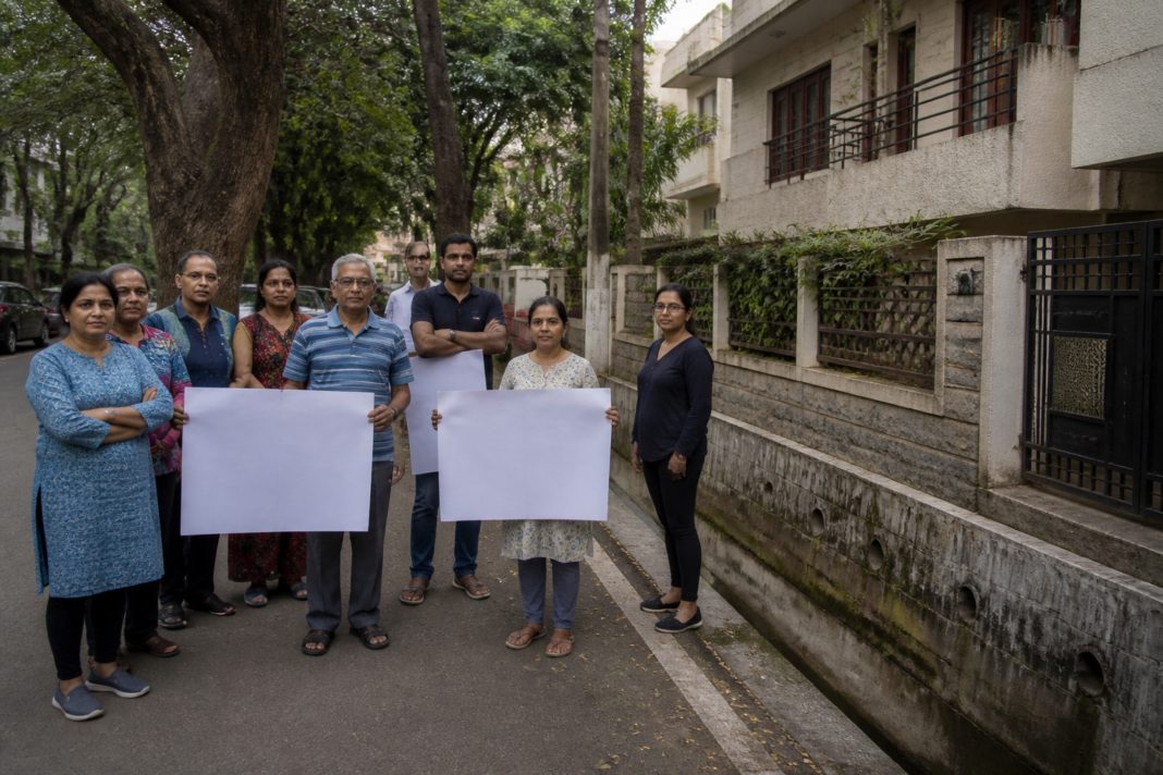 Residents protest a proposed HRBR Layout homestay and cafe in Bengaluru