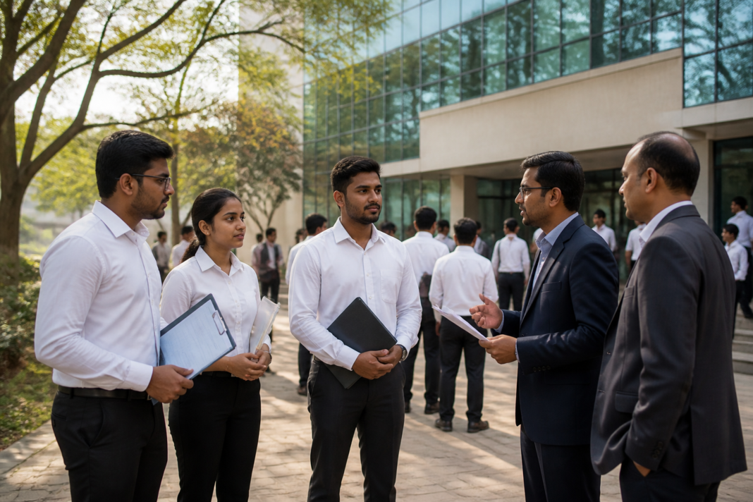 IIT Hyderabad placements office and students during campus recruitment