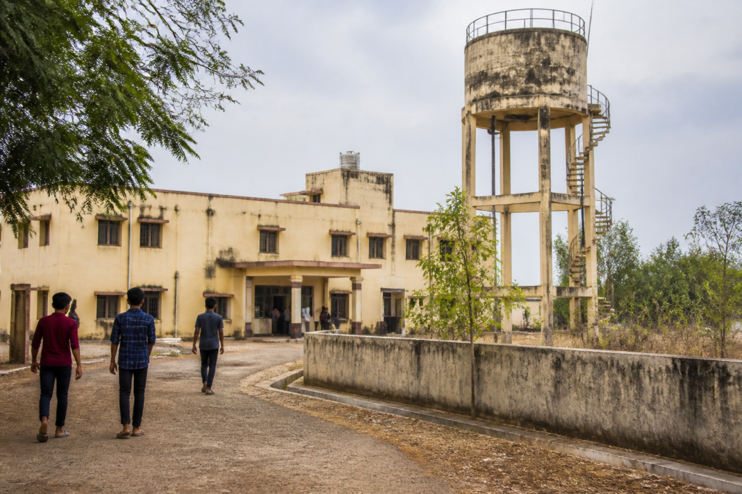 Barwani tribal hostel building associated with an inquiry into student welfare complaints