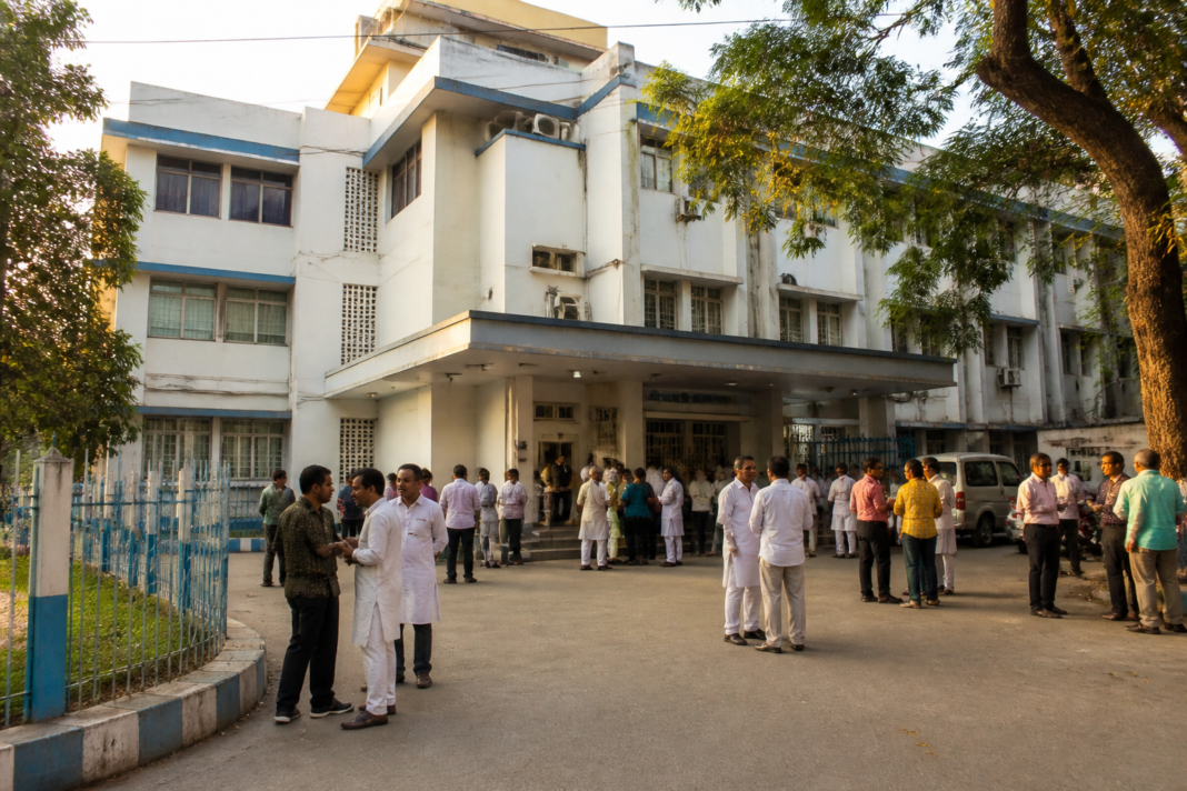 Englishbazar municipality building in Malda amid local leadership elections
