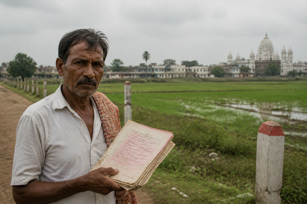 Ekharajat Mahal land disputes involving historic estate property in Khurda, Odisha
