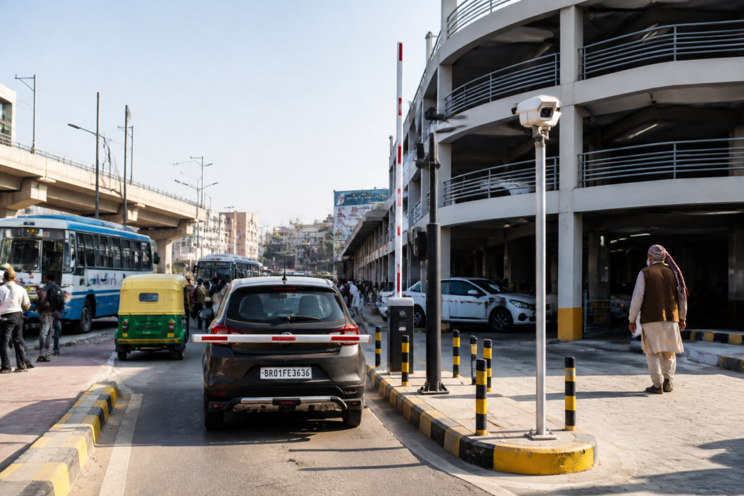 Patna automated parking facility at the multi-modal hub near the GPO roundabout