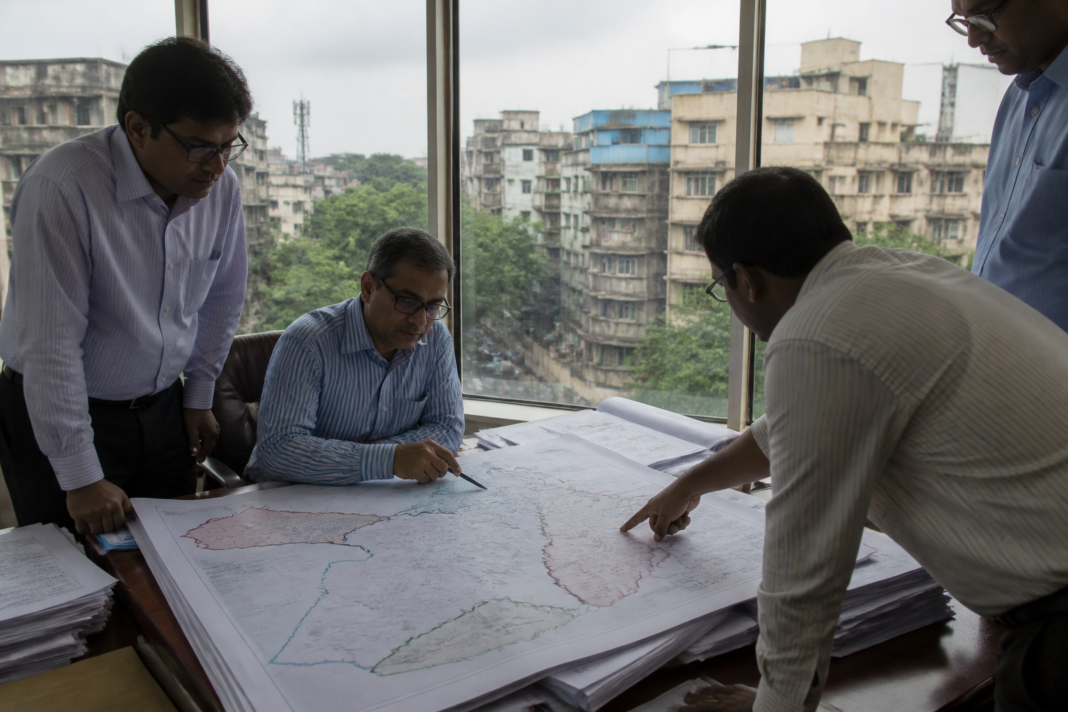 Kolkata ward delimitation map and municipal administration building