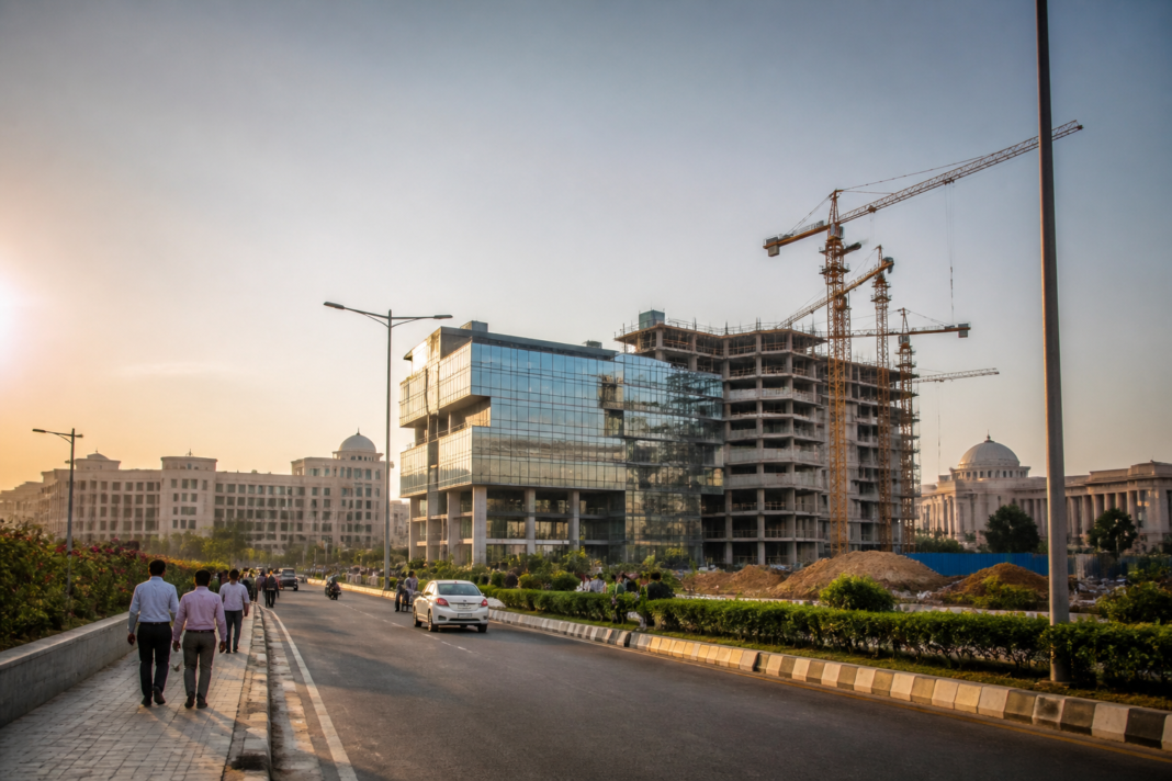 Proposed Ranchi IT park site near IIM Ranchi and major public institutions