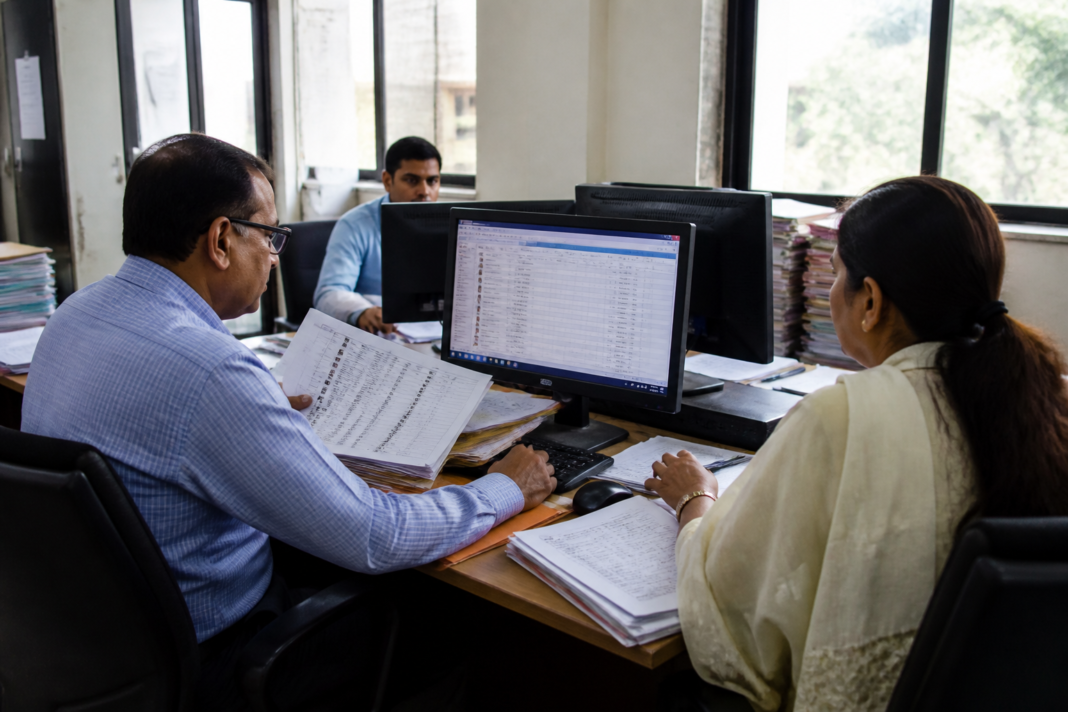 ECINet electoral roll software and Election Commission officials overseeing voter-list administration