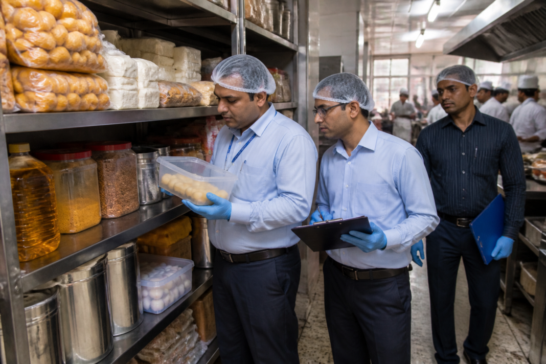 Maharashtra FDA food safety action at an inspected urban food establishment