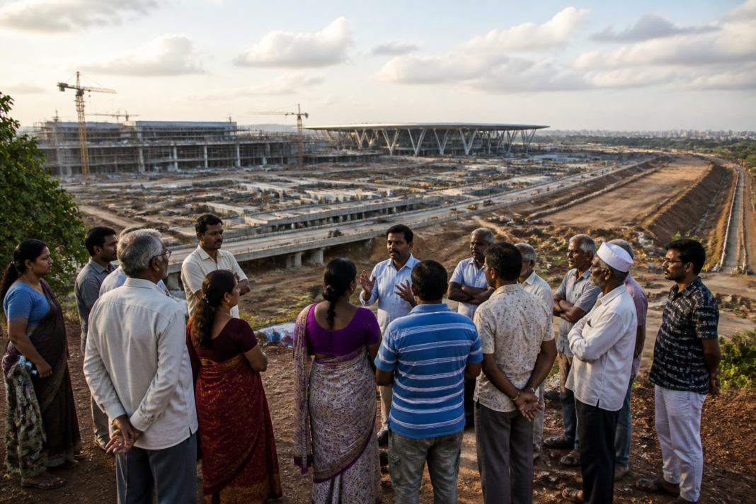 Navi Mumbai airport naming campaign linked to Di. Ba. Patil and local land rights