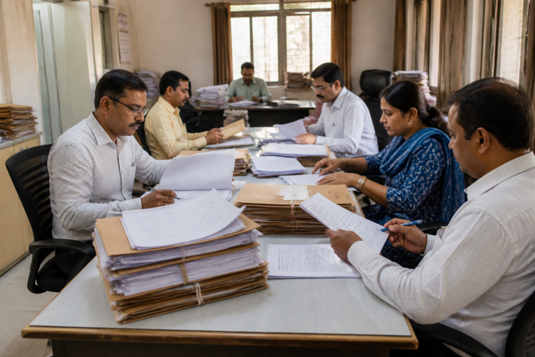 Ulhasnagar civic election document scrutiny at the municipal corporation office