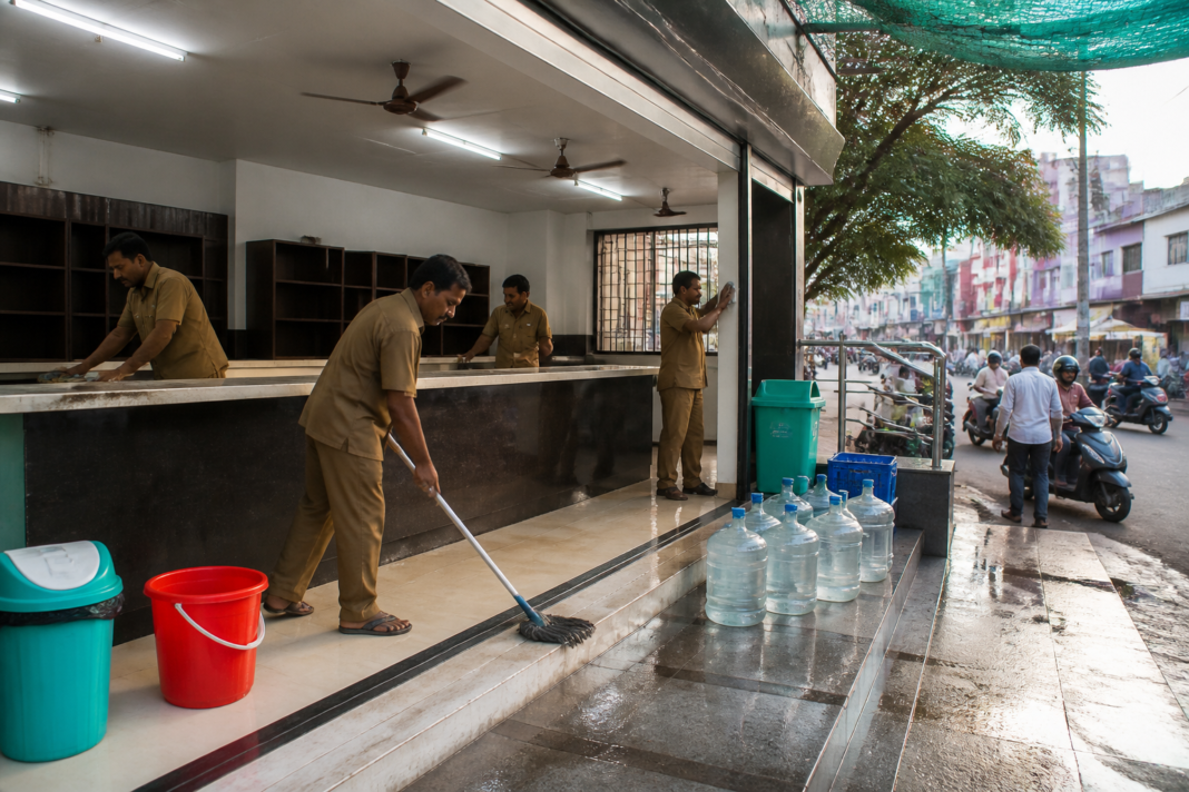 Tasmac maintenance allowance notice linked to a Tamil Nadu liquor retail shop