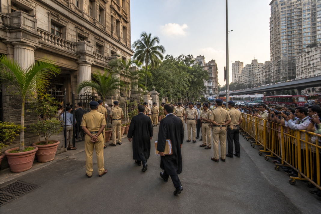 Sachin Waze bail order with Mumbai police and court security context