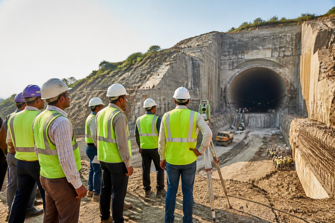 Telangana irrigation projects involving the SLBC tunnel and Kaleshwaram barrages