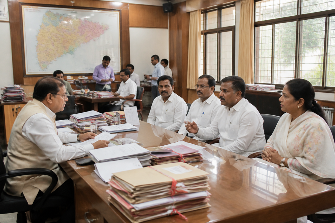Maharashtra MLA MP protocol being followed at a state government office