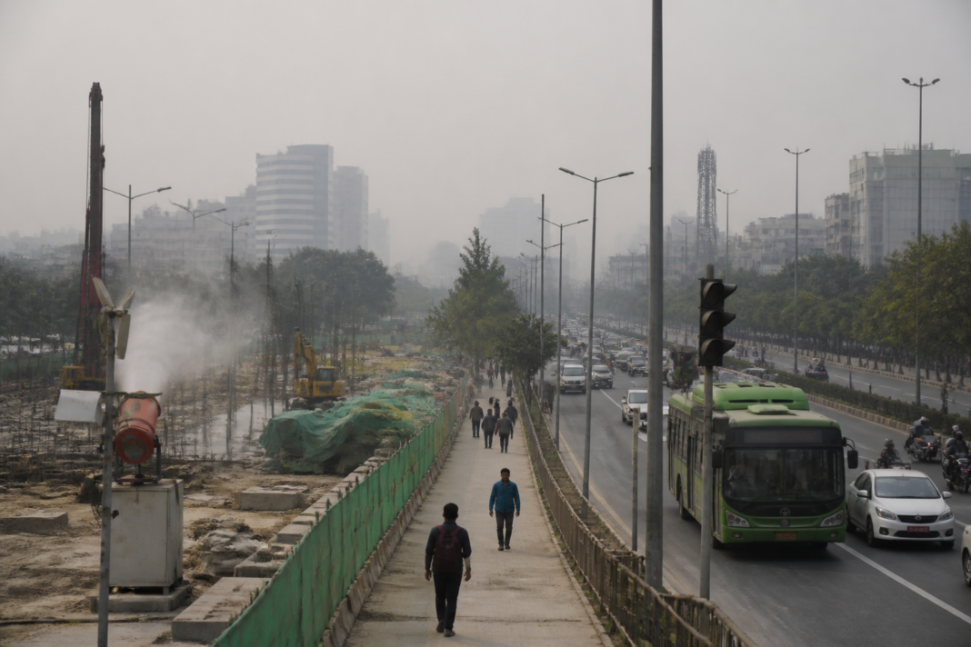 Delhi winter pollution plan covering traffic, construction and air-quality enforcement in the capital