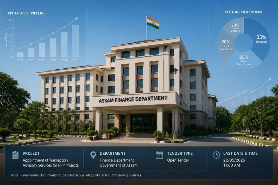 Assam Finance Department building representing PPP project facilitation and infrastructure advisory services