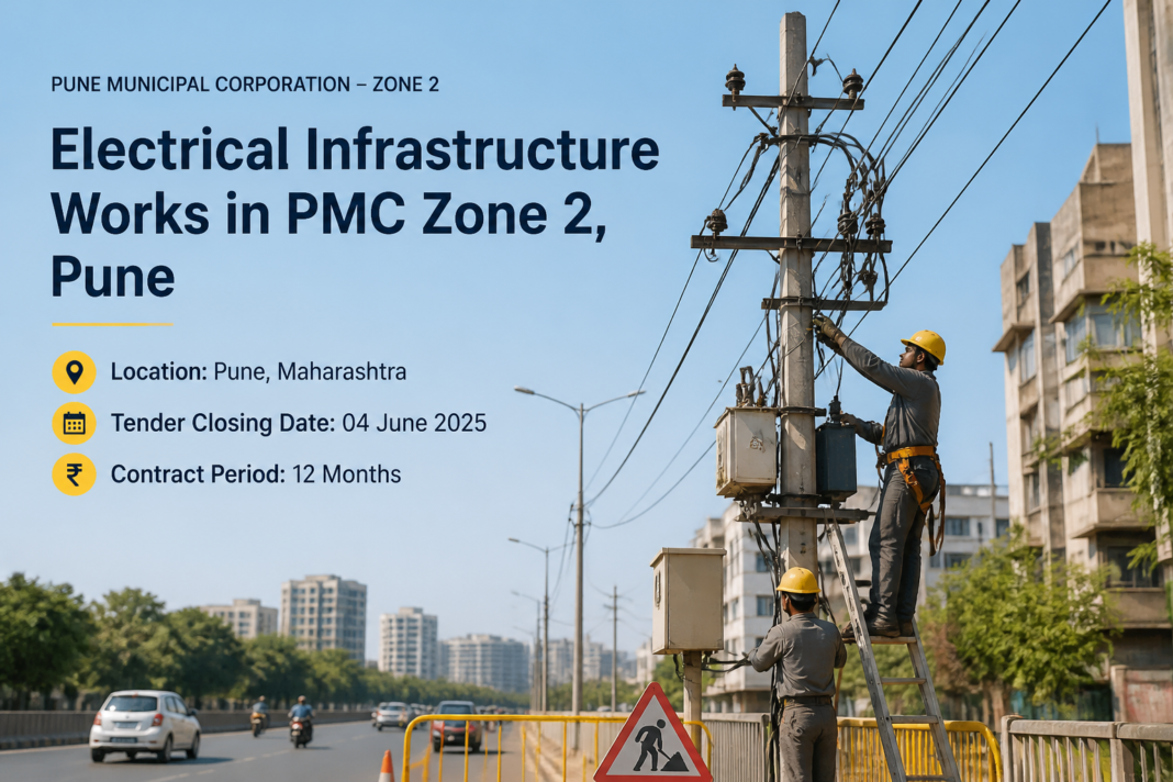 Electrical infrastructure work in Pune Municipal Corporation Zone 2 under Maharashtra Government tender