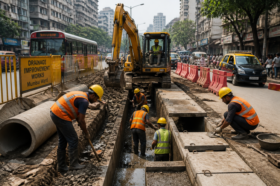Urban drainage and passage improvement civil works underway in Mumbai's BMC S Ward