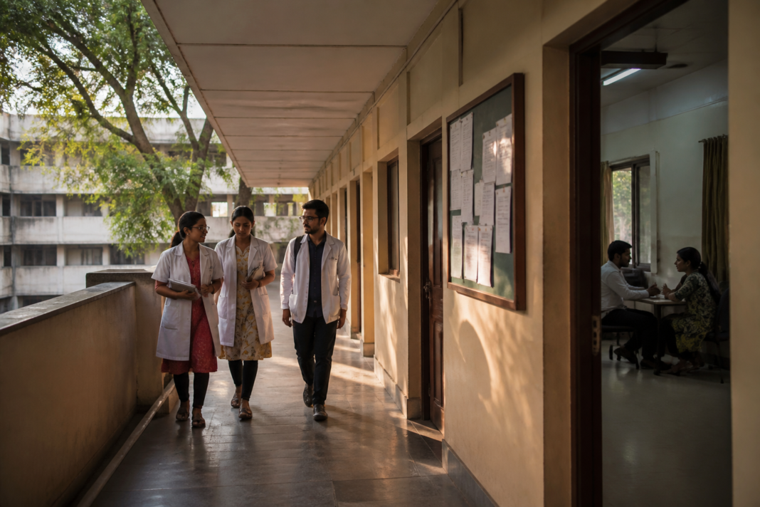 Student mental health support setting at a medical college campus in Visakhapatnam