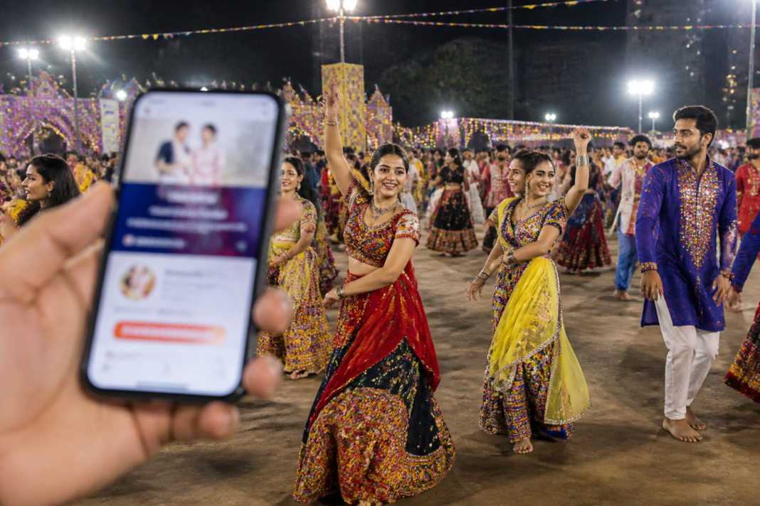 Surat Navratri garba event linked to Rent a Garba Partner online offers
