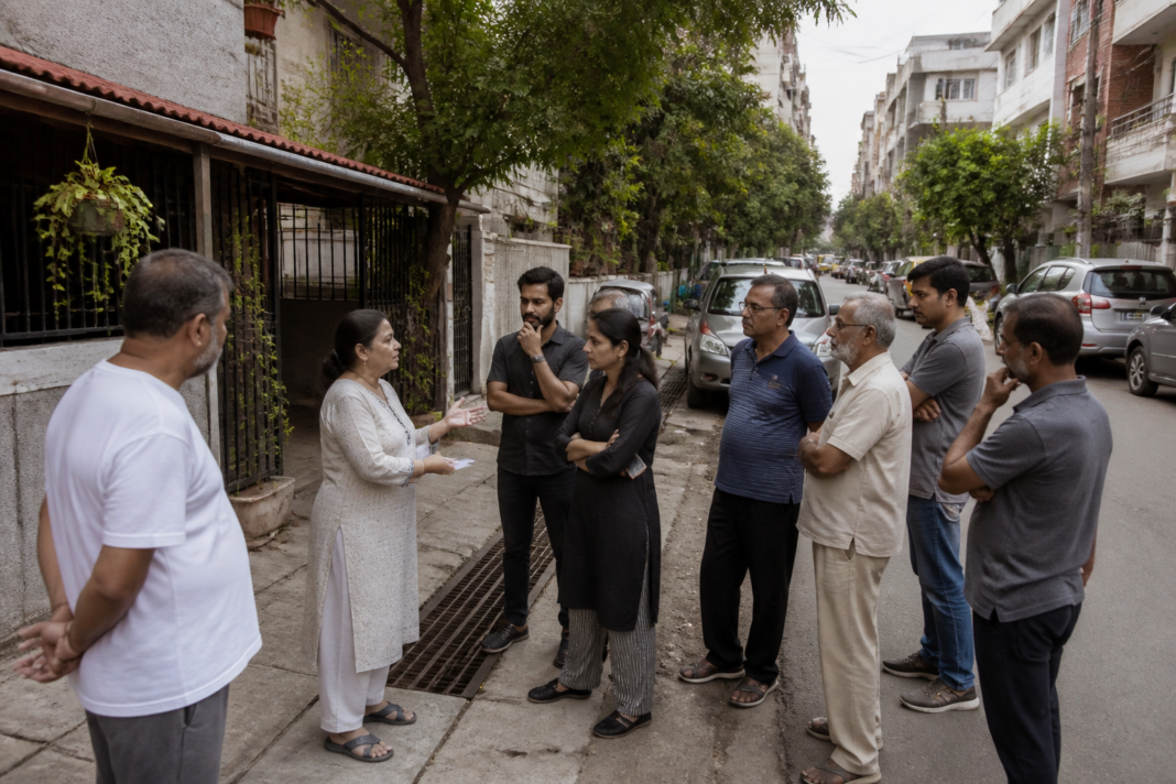 Bengaluru homestay dispute over commercial activity in an HRBR Layout residential street
