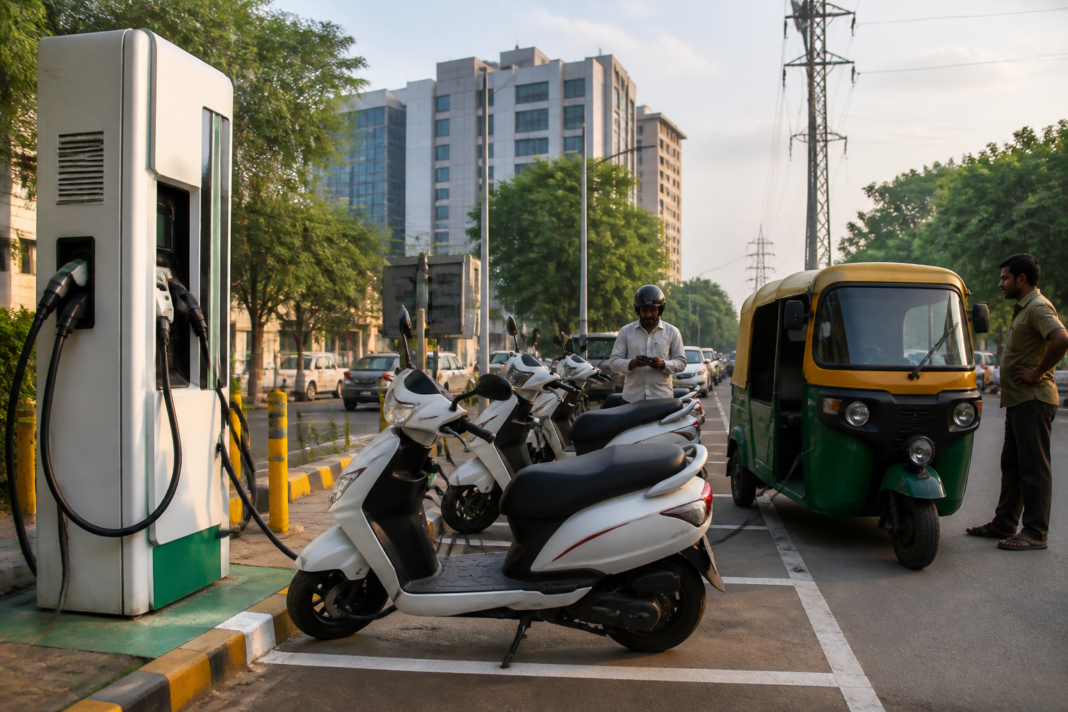 Electric scooter charging infrastructure planned under Delhi EV policy