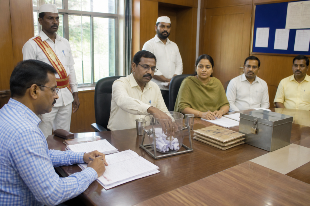Vasai Kotwal recruitment reservation draw at the tehsildar office in Vasai