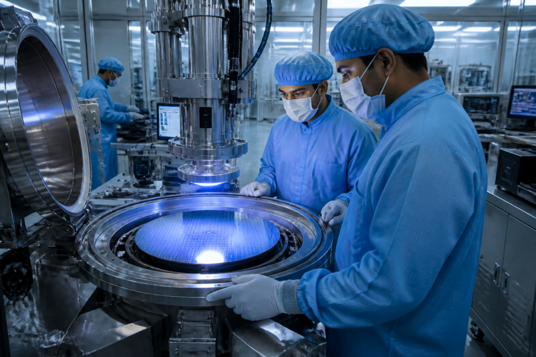 GaN semiconductor technology research and fabrication concept in Hyderabad
