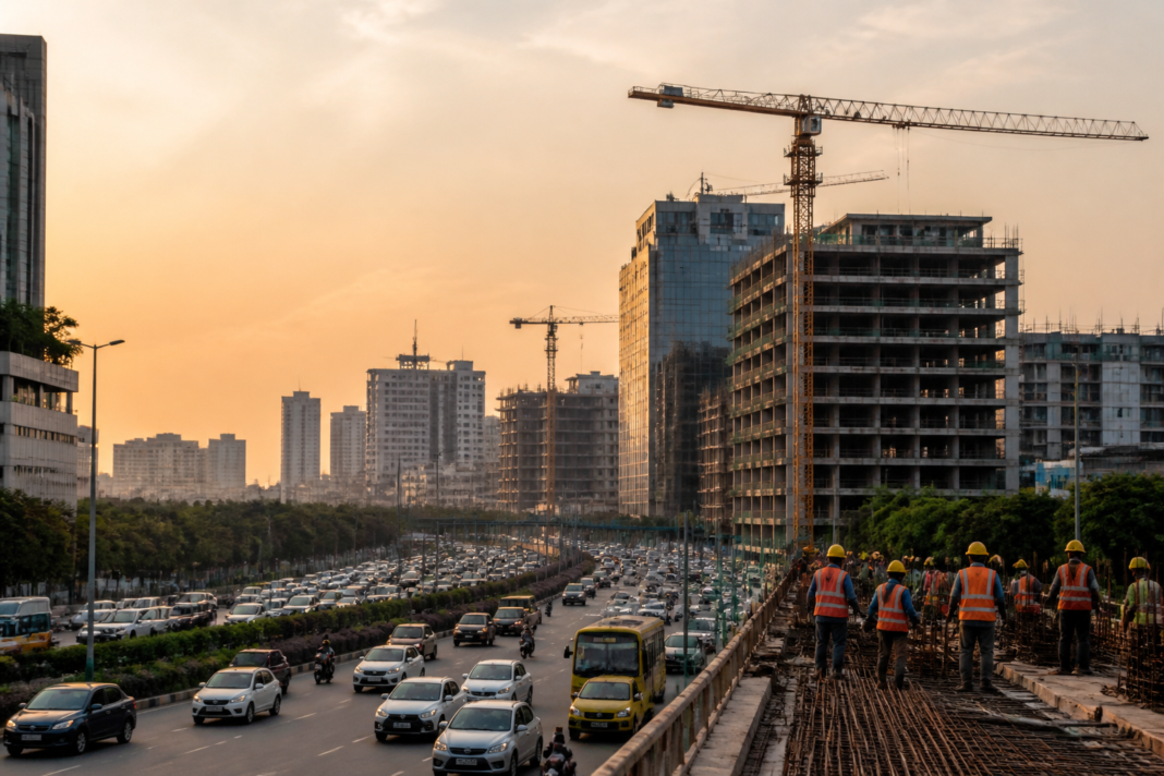 Telangana tax revenue growth linked to Hyderabad construction and urban economic activity