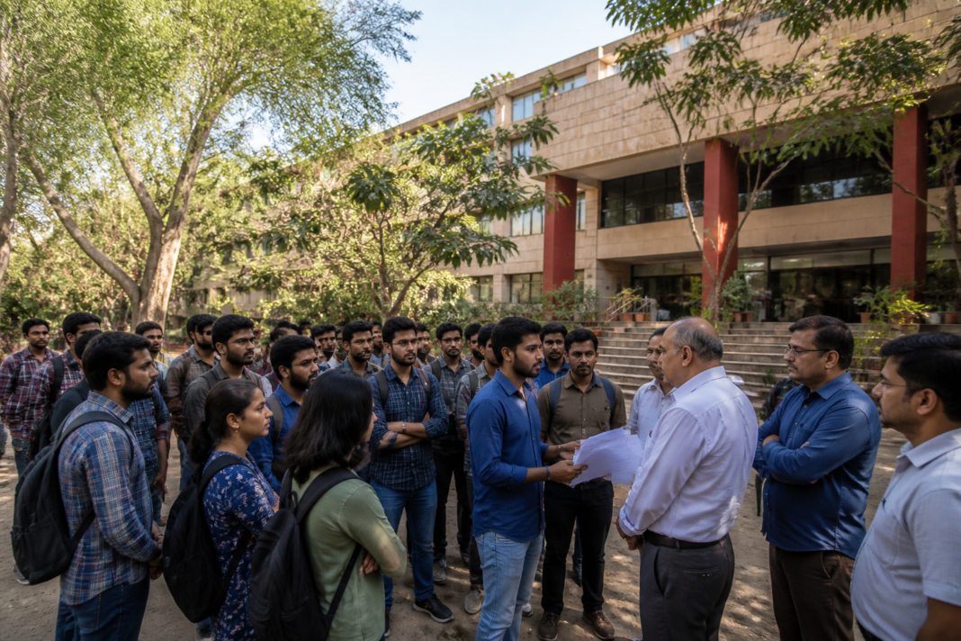 JNU student demands focus on campus facilities, hostels and university services
