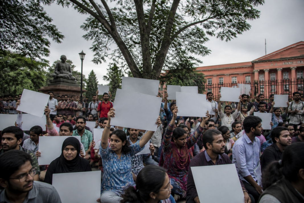 Karnataka SIR protest at Freedom Park in Bengaluru over electoral-roll deletion applications