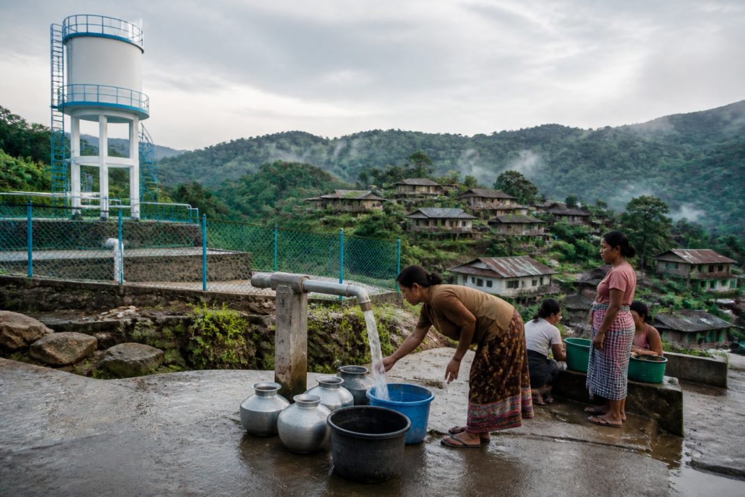 Meghalaya tap water infrastructure serving a rural community under the Jal Jeevan Mission