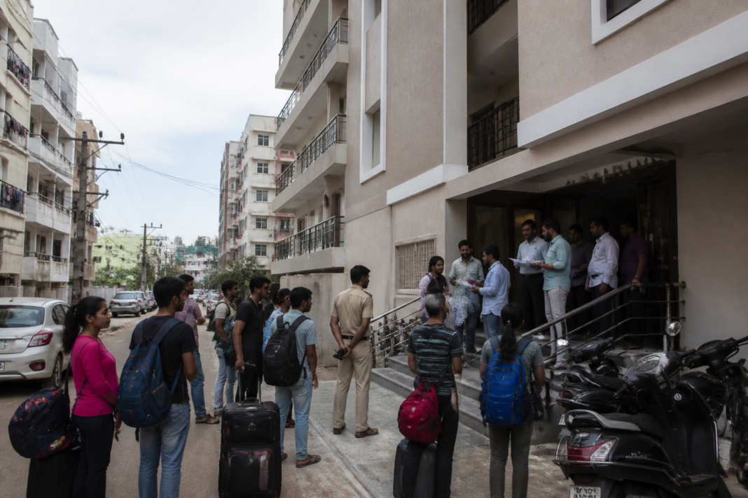 Bengaluru PGs in a multi-storey building targeted for regulatory enforcement