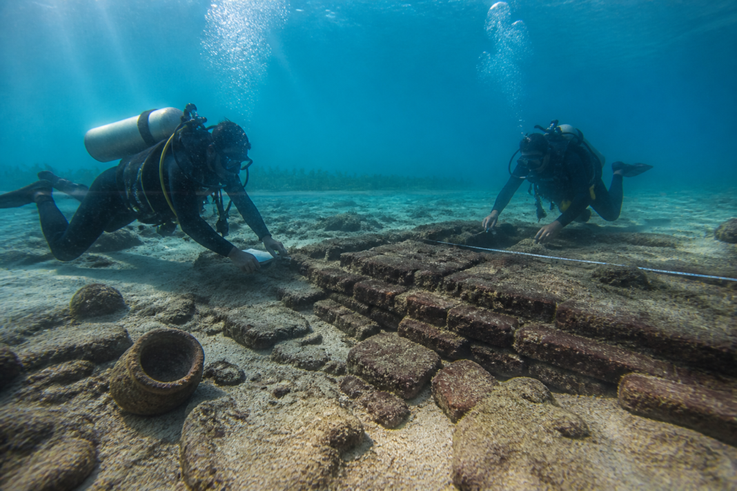 Poompuhar underwater archaeology site showing submerged coastal heritage off Tamil Nadu