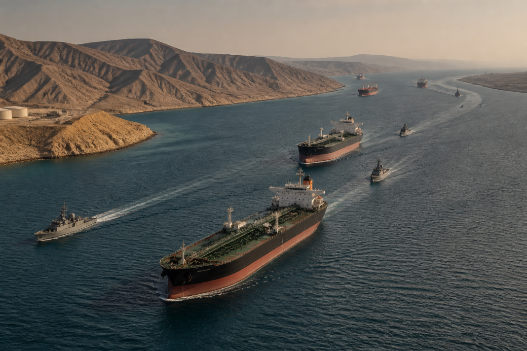 Strait of Hormuz oil tankers amid the Iran economic crisis