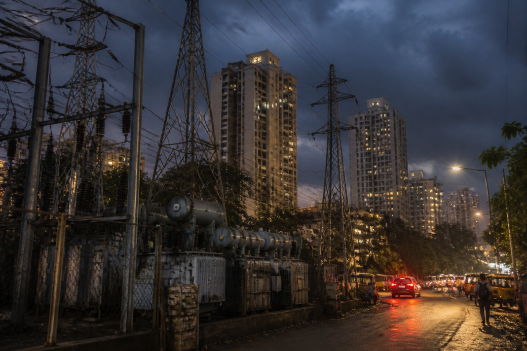 India power shortage pressures an urban electricity grid during evening peak demand.