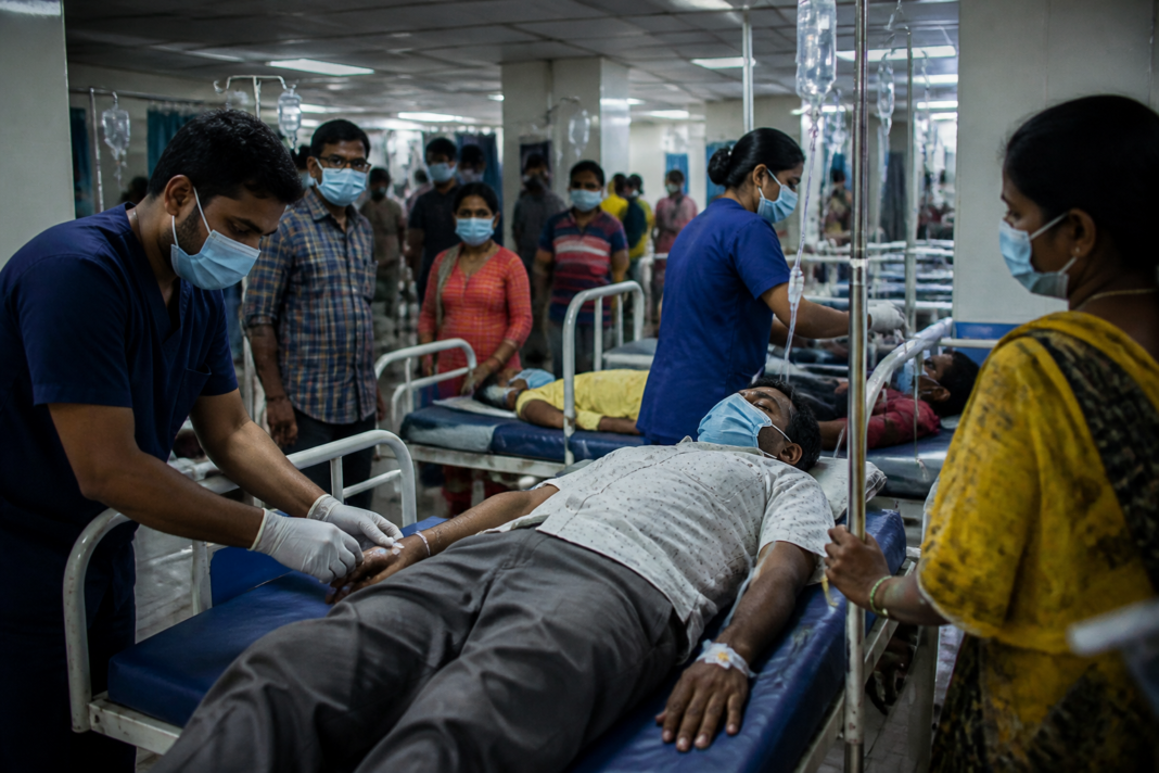 Norovirus cases in Kolkata hospitals with patients receiving treatment for dehydration