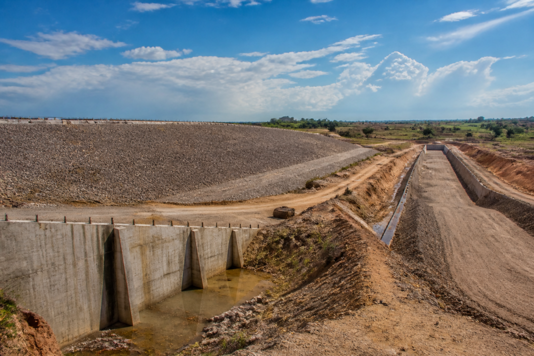 Gouravelli project reservoir and irrigation infrastructure in Siddipet, Telangana