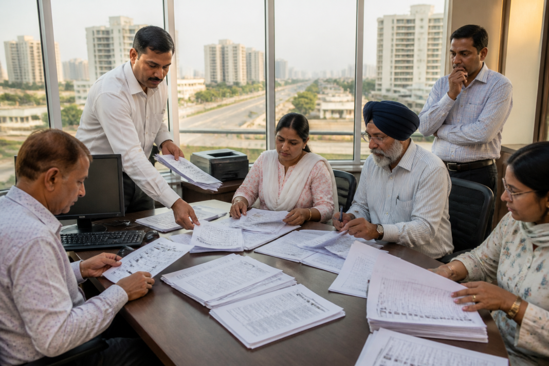 Noida voter list records being reviewed for duplicate and missing voter entries