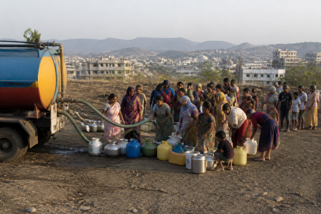 Nashik water reserve planning amid drought and tanker supply operations in Maharashtra