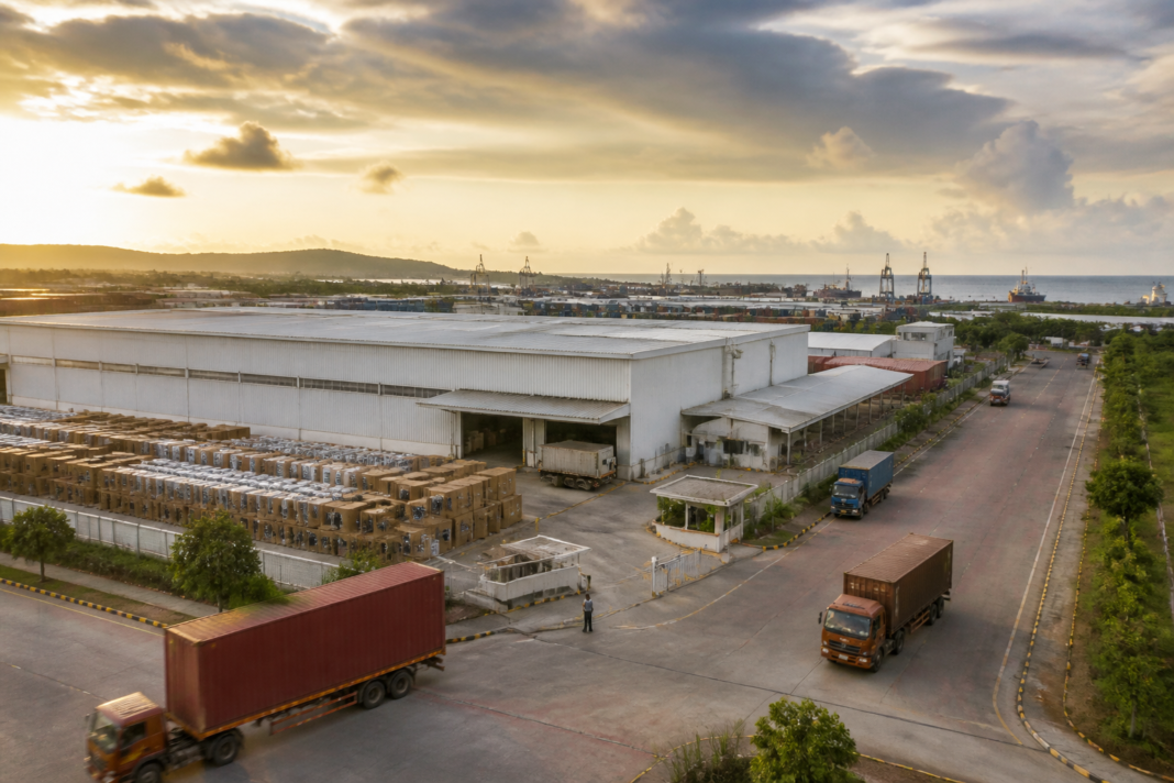 AC manufacturing in South India at a large industrial factory near Sri City