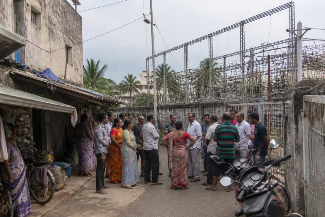 T Nagar electricity connections remain unresolved for families in a long-established Chennai settlement.