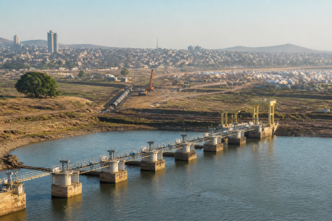 Nashik Kumbh water planning near a dam and urban water infrastructure in Nashik