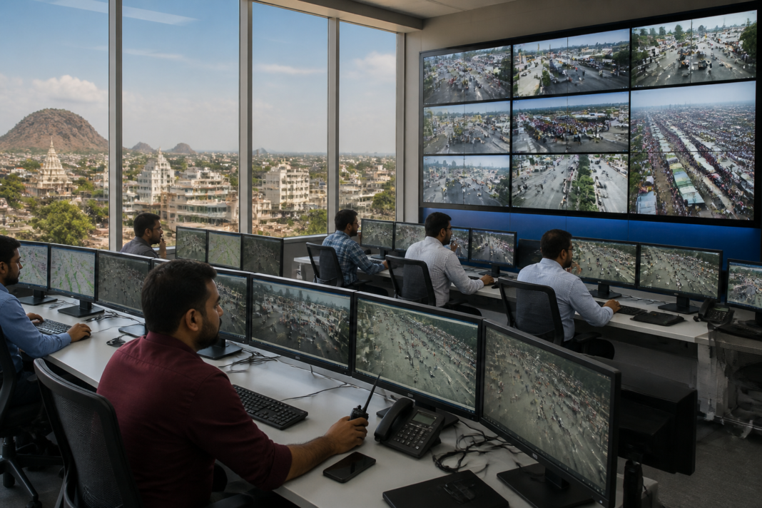 Nashik Kumbh command centre surveillance network planned for crowd and traffic monitoring